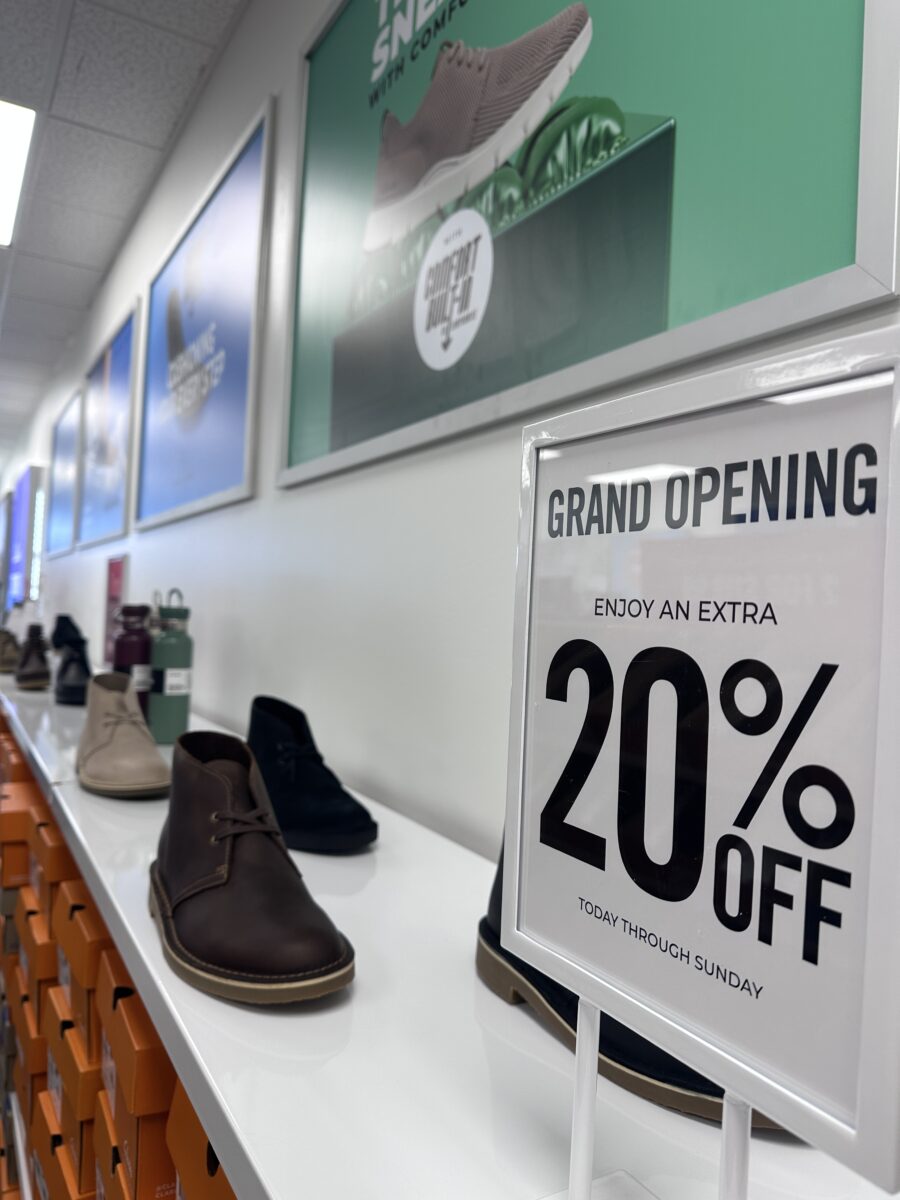 IMG 9477 Clarks, the 201-year-old British shoemaker, lands in Leeds