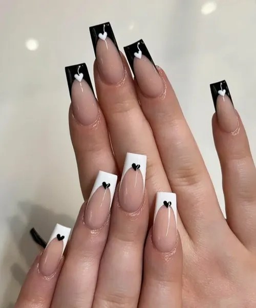 30+ coffin french tip nails inspiration you need!