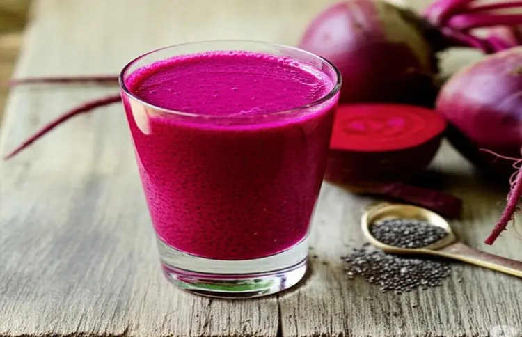 Beetroot and Chia Seeds Mix Juice