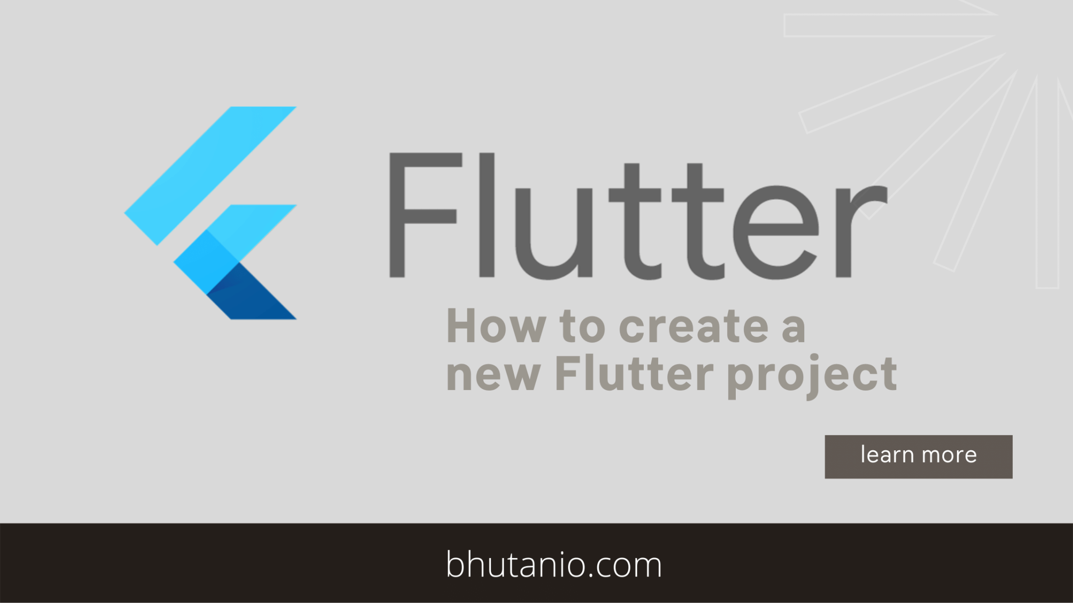 How to create a new Flutter project image.