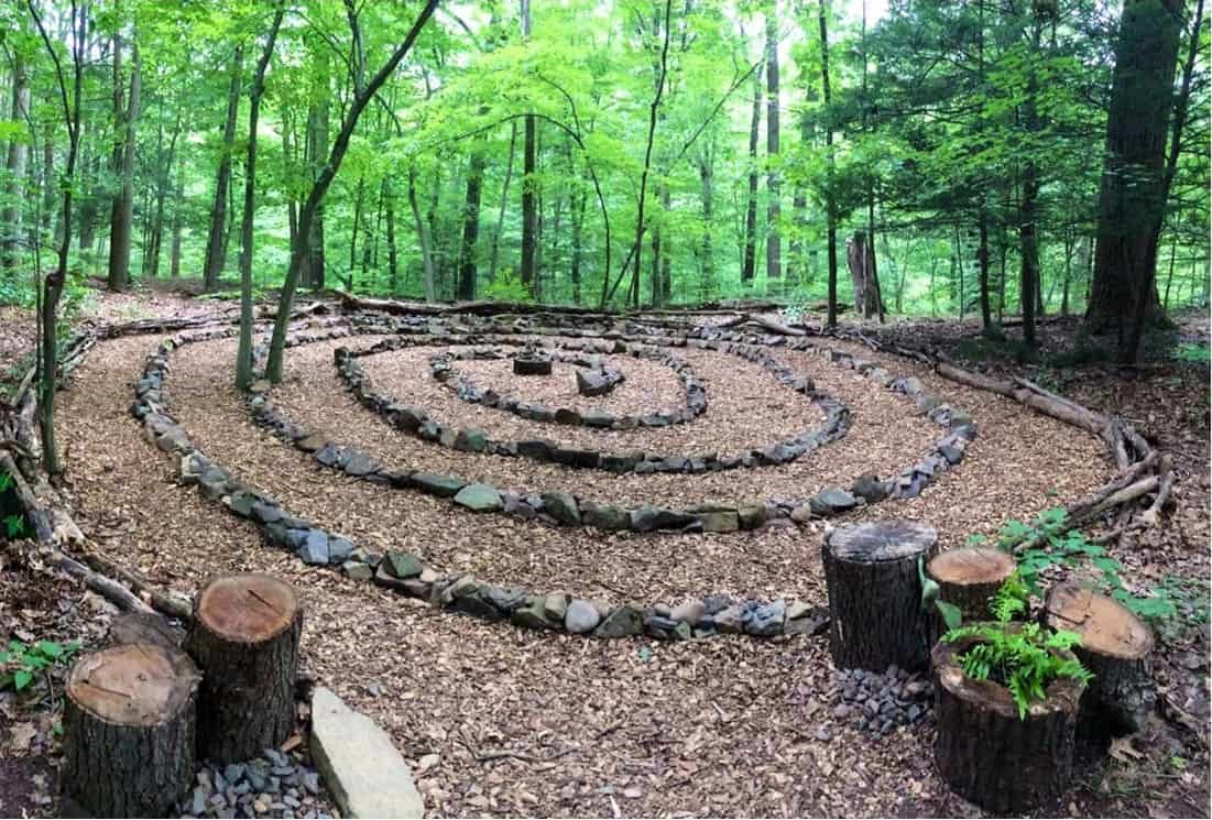 Green Labyrinth - Bowman's Hill Wildflower Preserve