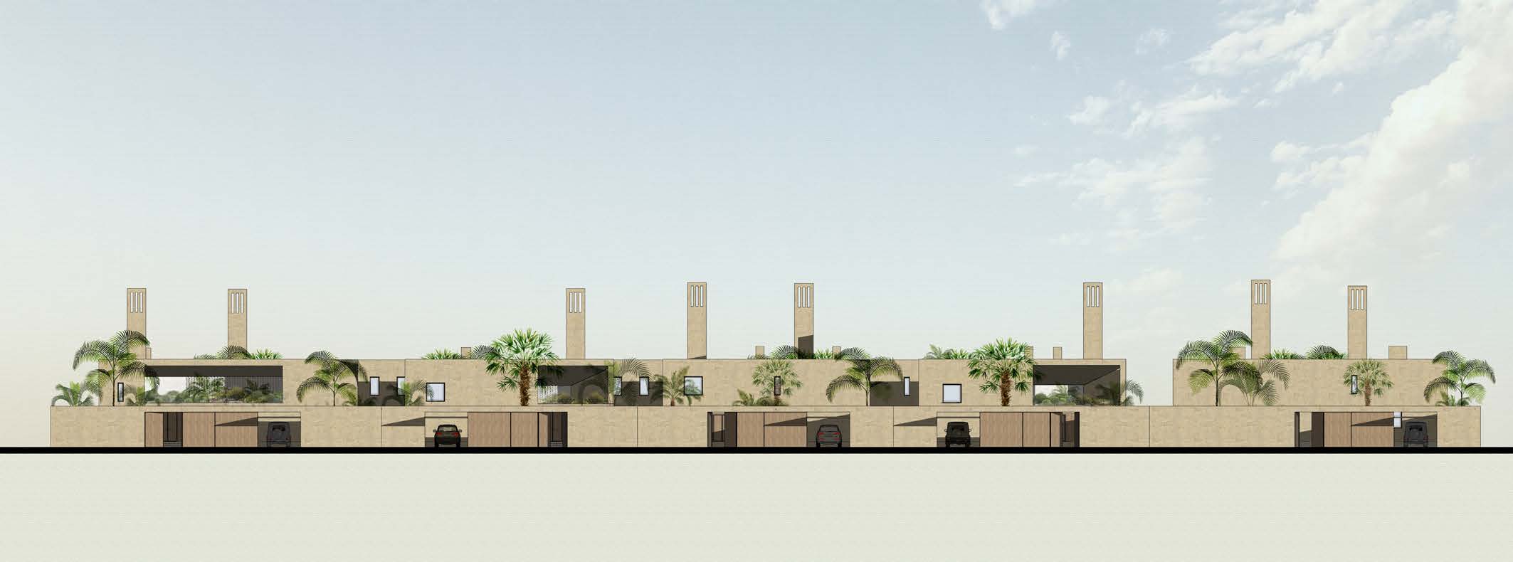 Kuzey Görünüş | Ofist ve Teğet Mimarlık