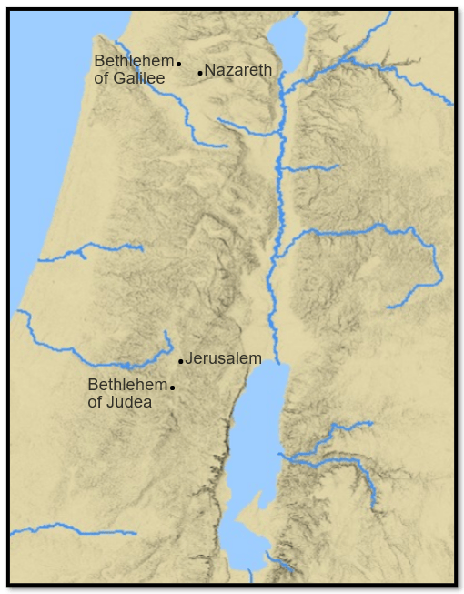 O Little Town Of Bethlehem Bible Archaeology Report Bethlehem Galilee Judea Map 