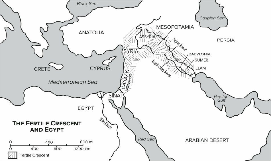 Fertile Crescent Map Map BAS G 