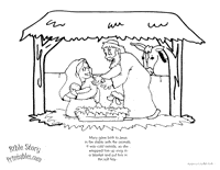 Set off fireworks to wish amer. Christmas Bible Coloring Pages Bible Story Printables