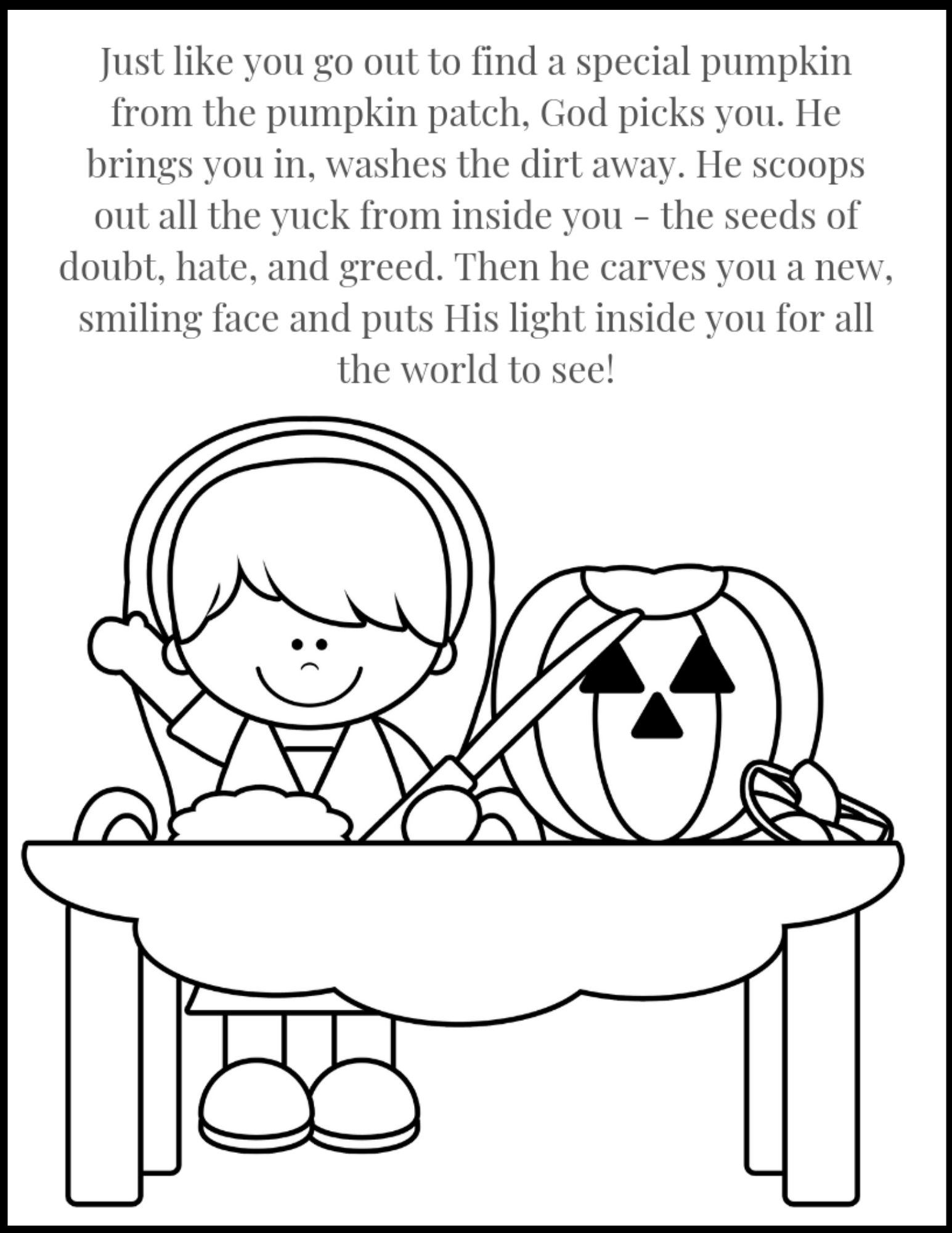 The best christian halloween coloring pages