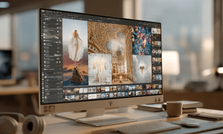 A Christian creator using advanced MidJourney prompts to generate art for Bible videos.