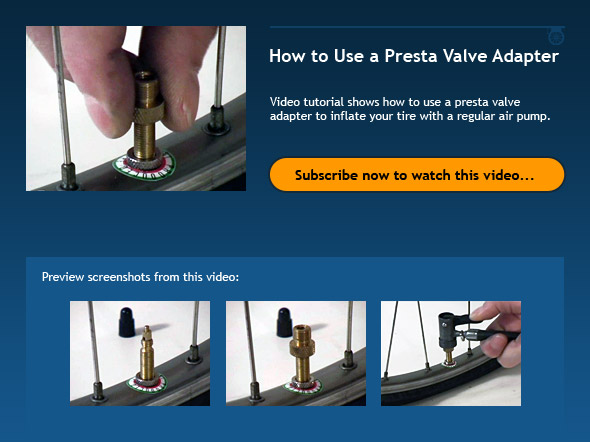 How To Use A Presta Valve Adapter 