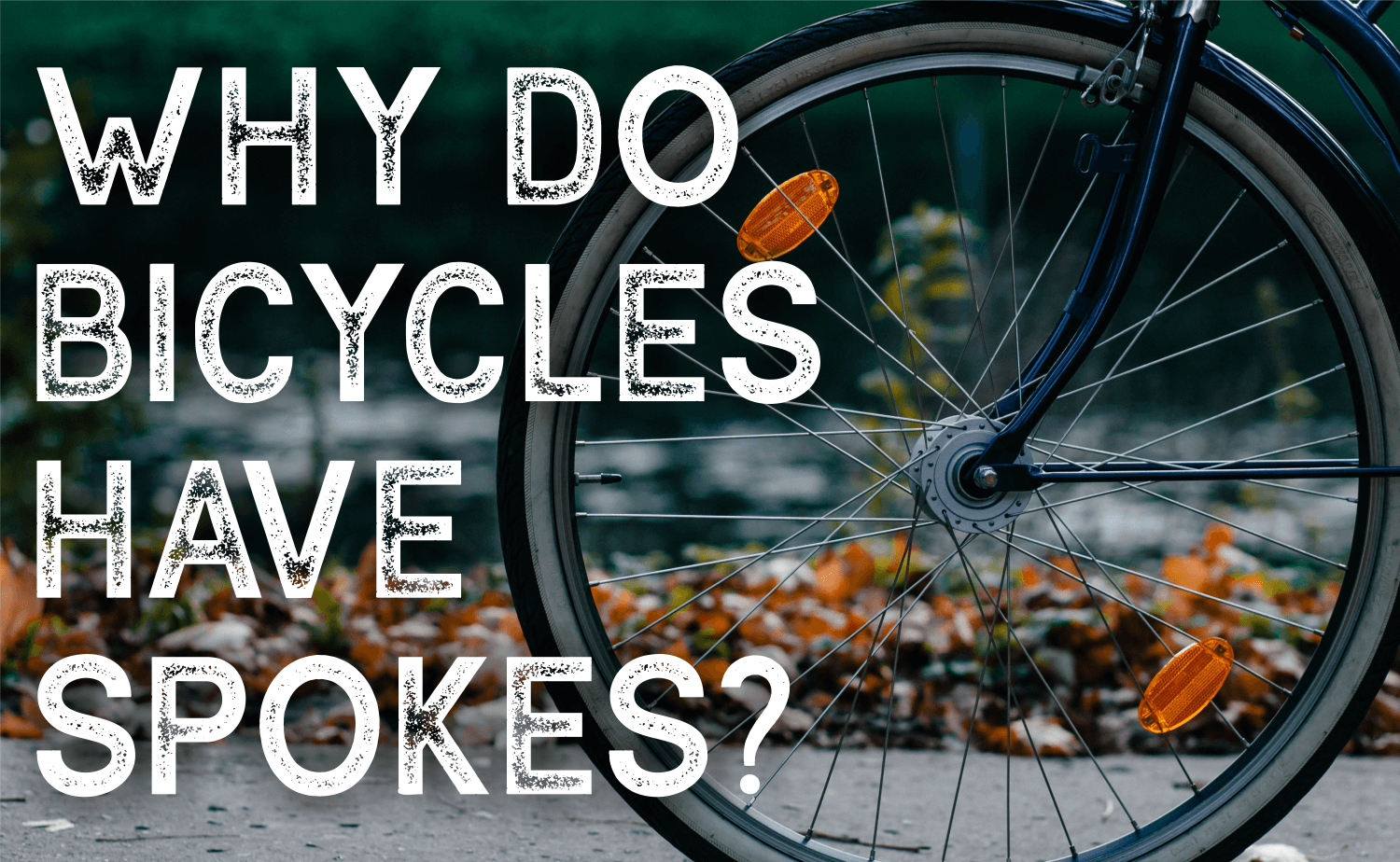 Why do bicycles have spokes?
