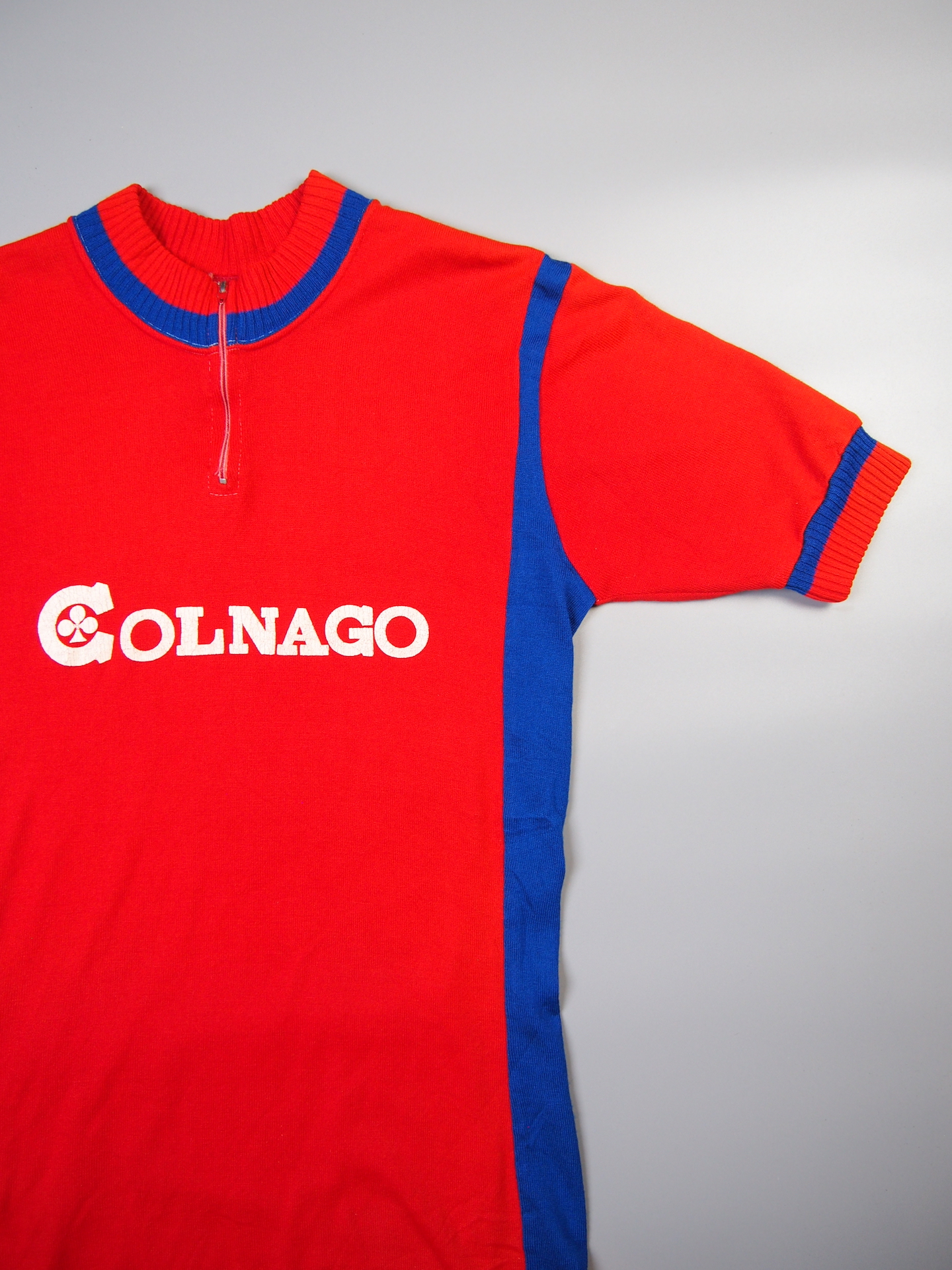 Torralba 'Colnago' Woollen Style Short Sleeved jersey – Red & Blue