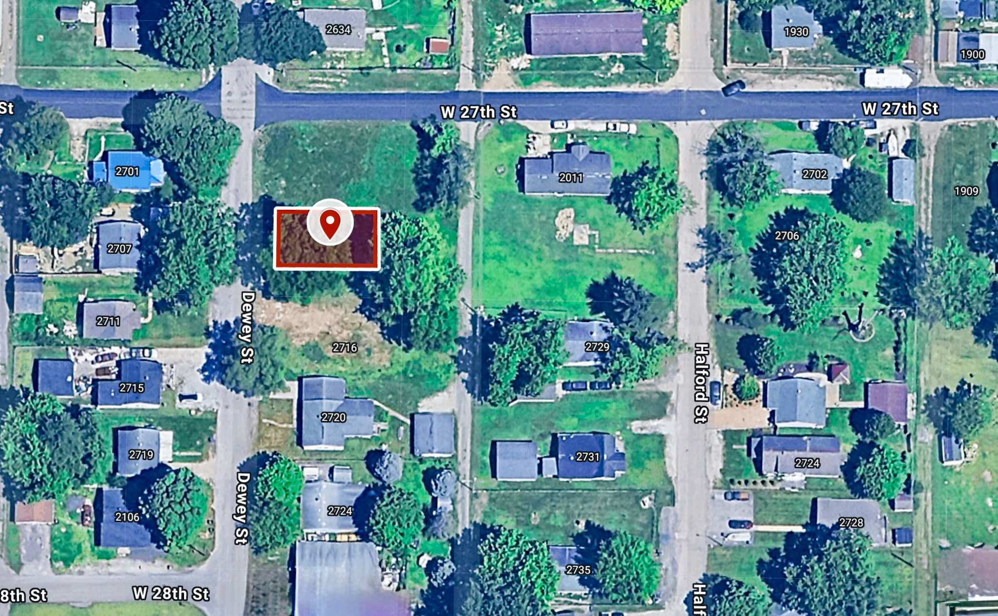 40 X 70 Sq ft. Residential City-lot in Anderson, IN, 37.3 Miles North-East of Indianapolis
