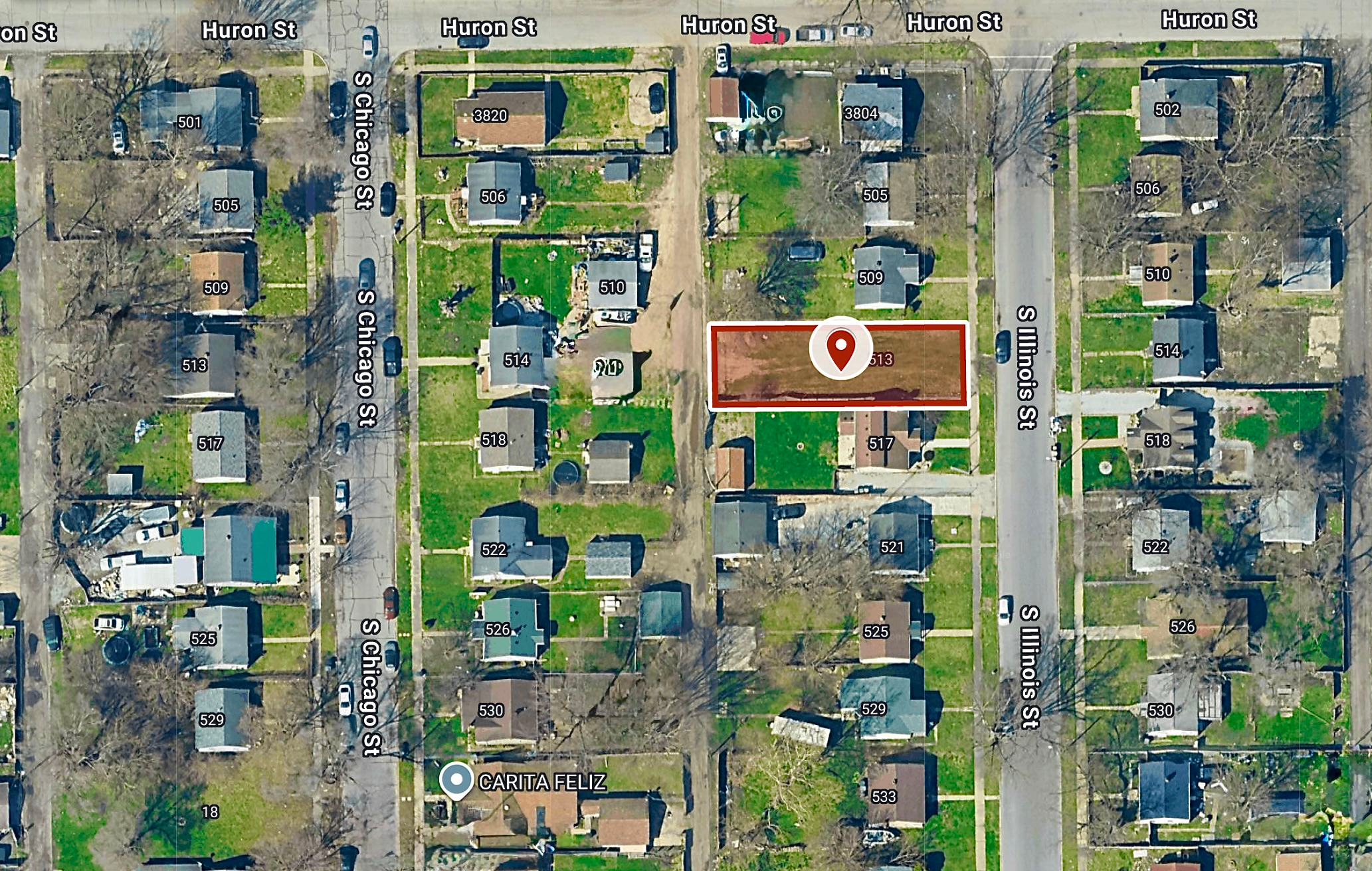 0.12 Ac (40 X 129 Sq ft) Large Residential City Lot Close to University of Notre Dame