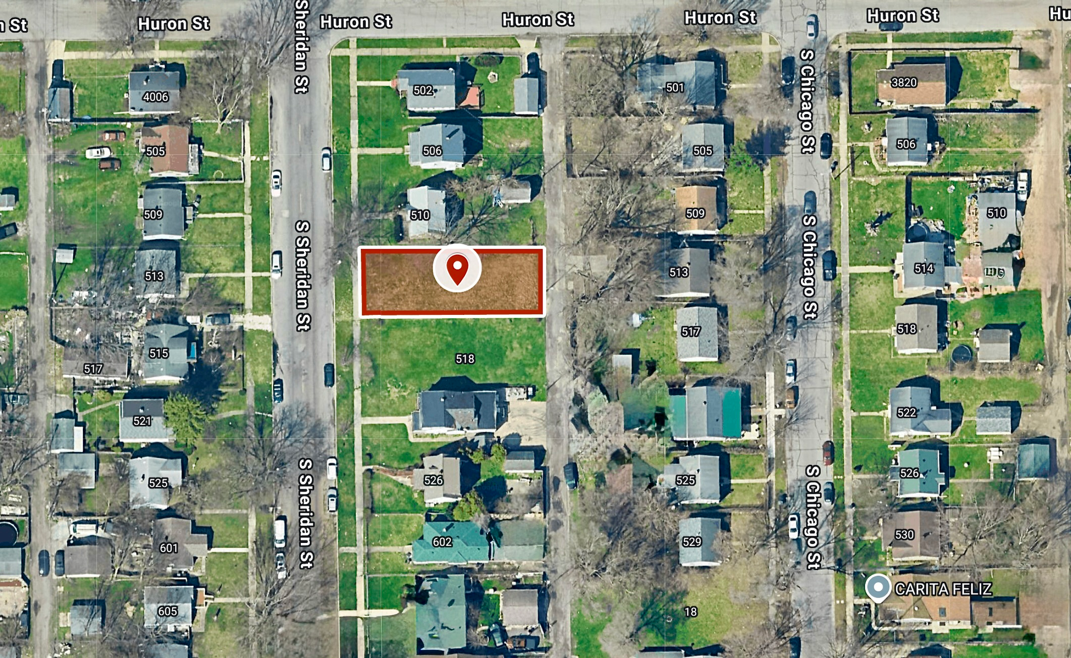 0.11 Ac (41 X 129 Sqft) Large Residential City Lot Close to University of Notre Dame