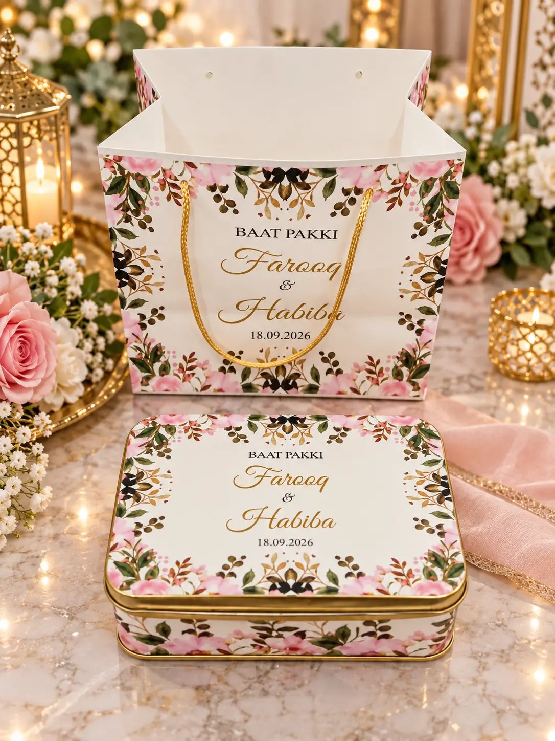 sweet boxes with bag