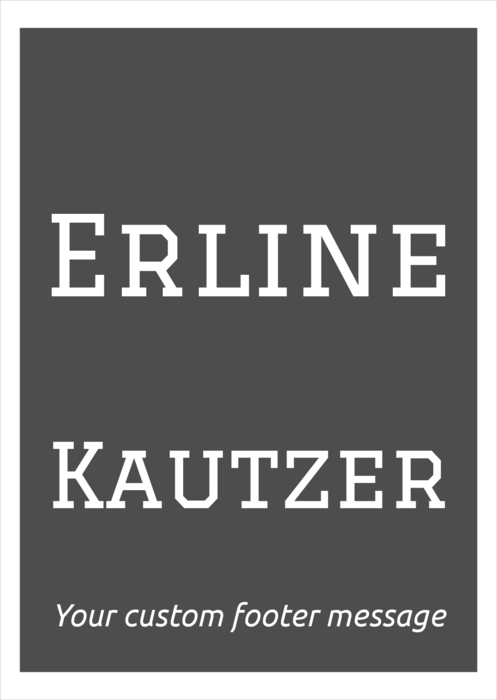 A6 Size Compatible Template Big First Name