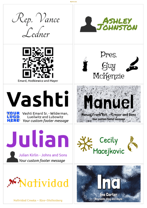 Name Badge Template For Mac