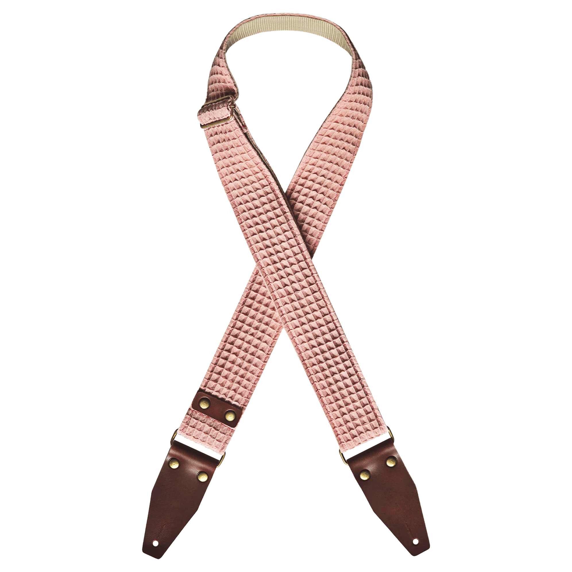 Salmon guitar strap, pink guitar strap