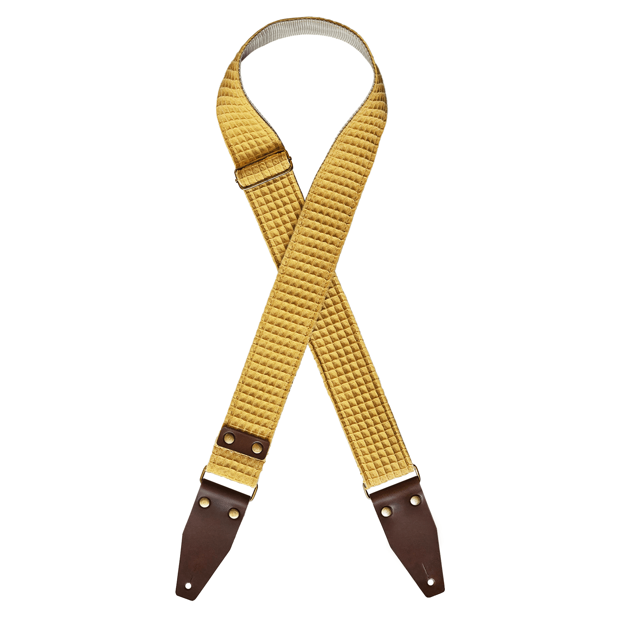 Mustard guitar strap, gold guitar strap, orange guitar strap