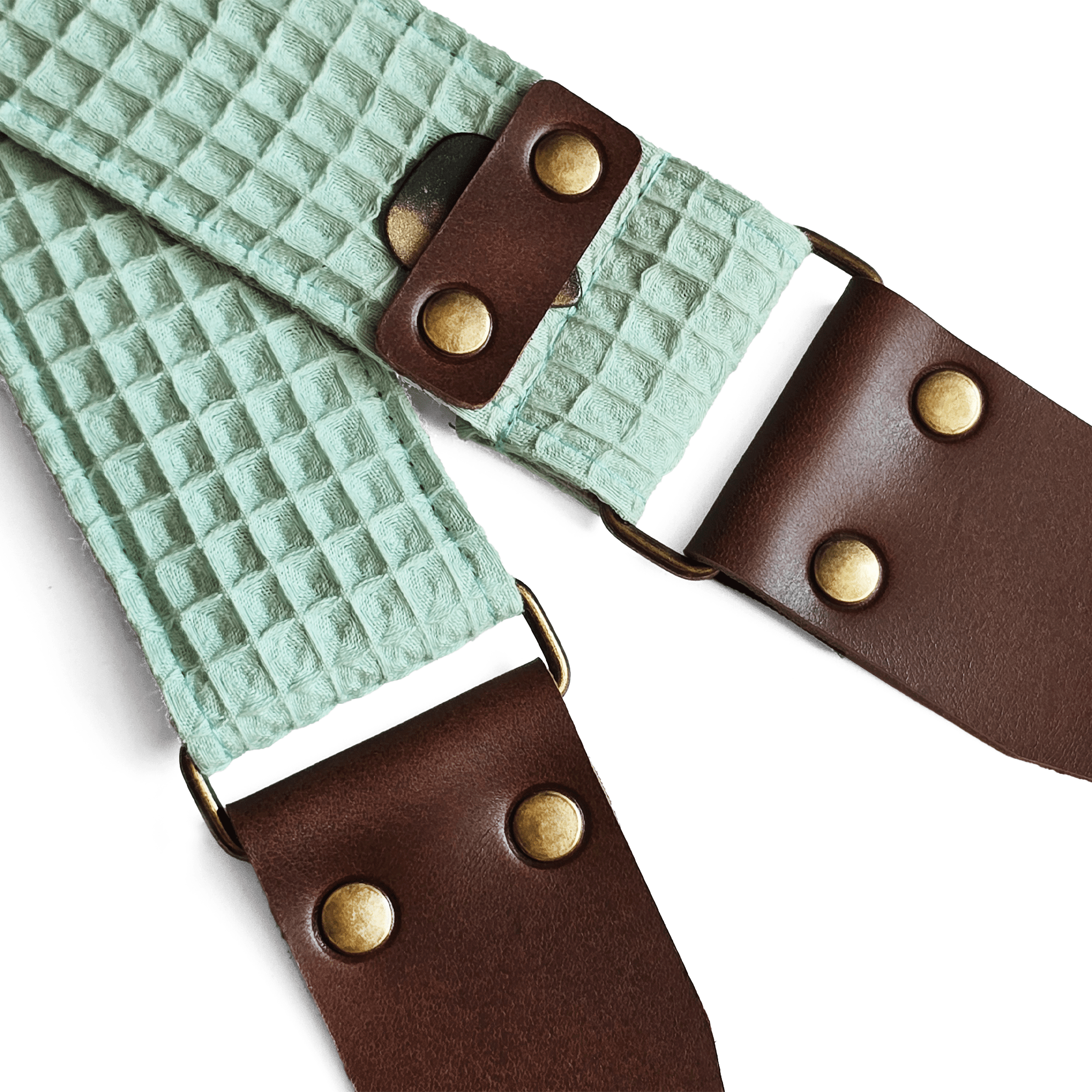 guitar strap with pick holder. mint guitar strap