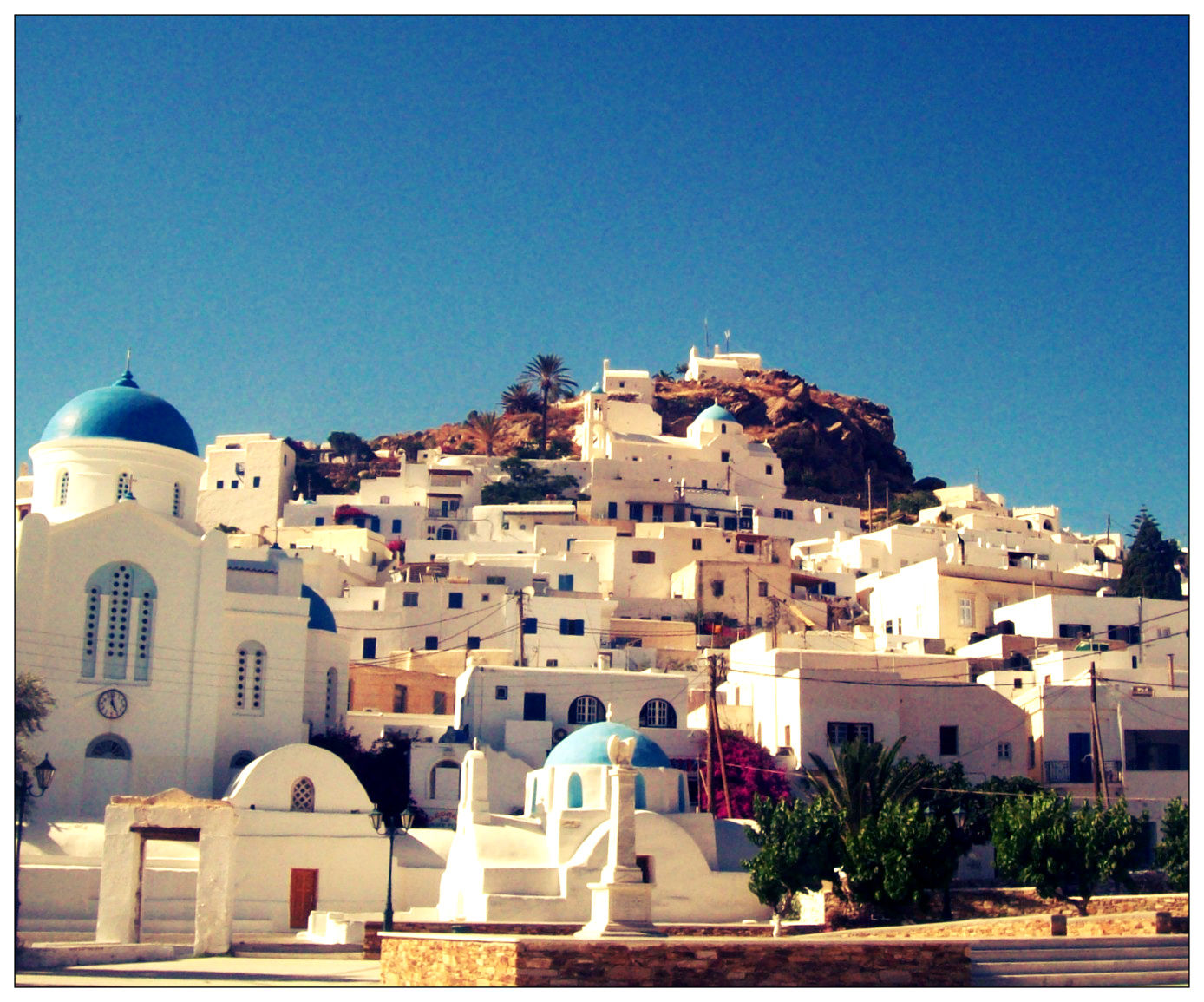The trip takes from 4 (fast boats) to 7 hours (conventional boats). Greece Ios Travel Memories Big Cities Bright Lights