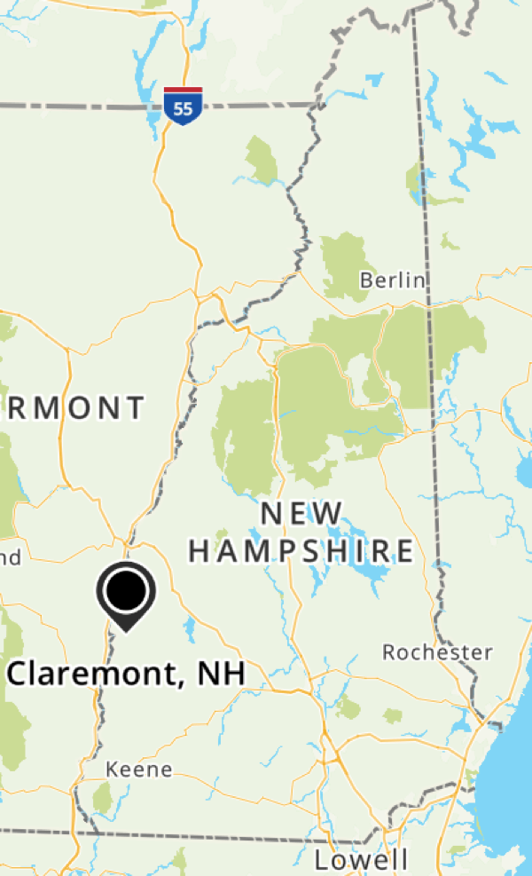 Activity In Claremont NH Bigfoot In New Hampshire Claremont Map 
