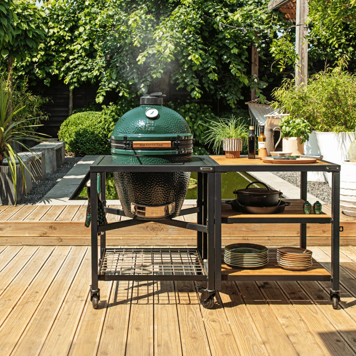 Modular Medium Bundle Big Green Egg - Gorgeous Minimal Picture - 4K