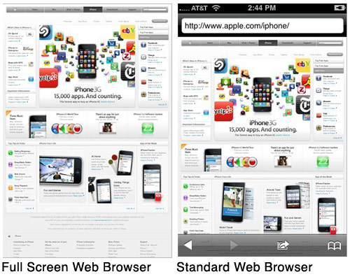 Ios Browser Screen iPhone: Full Screen Web Browser | Being BigMacky