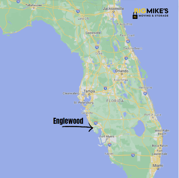 Englewood Florida Beaches Map 4.61 