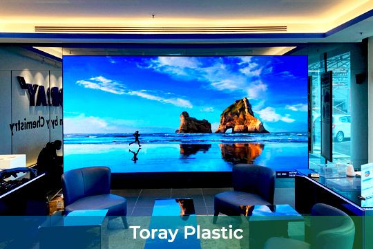 Indoor LED Screen at Toray Plastic