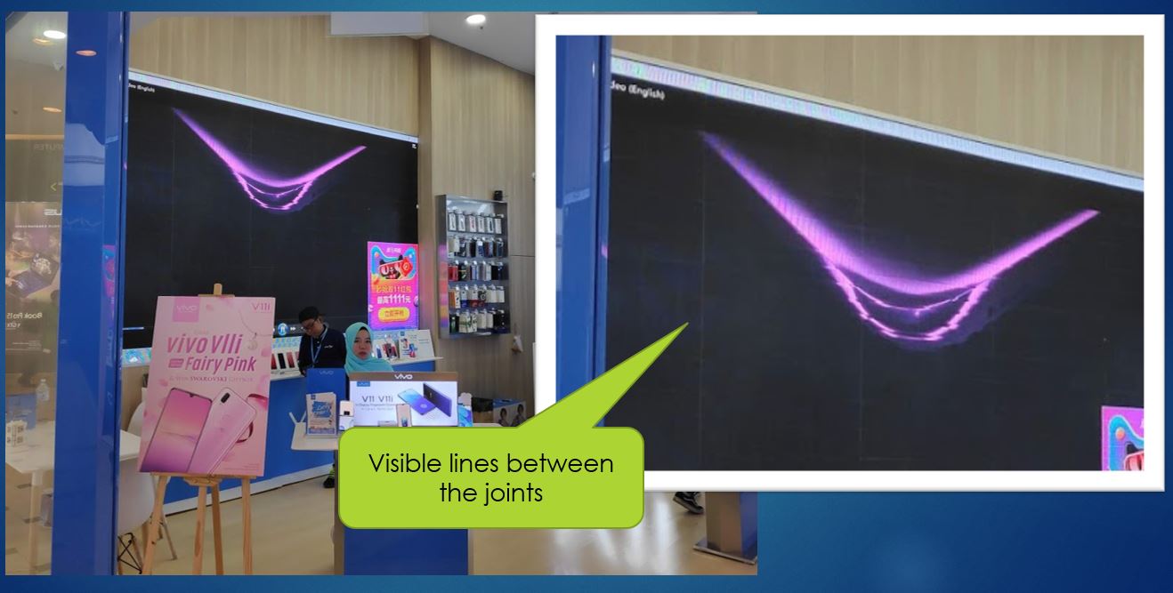 LED Display Visible Seam Issue