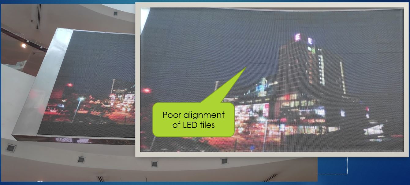 LED Display Visible Seam Issue