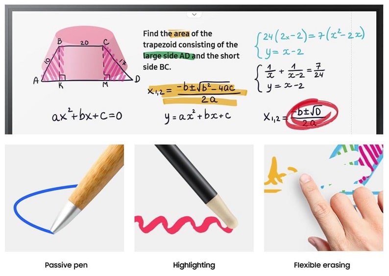 Samsung Flip3 Interactive Whiteboard with smooth writing