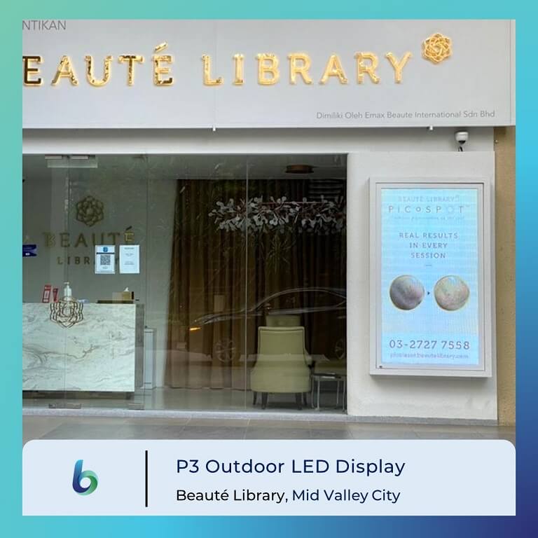 Company Use LED Display - Beaute Library