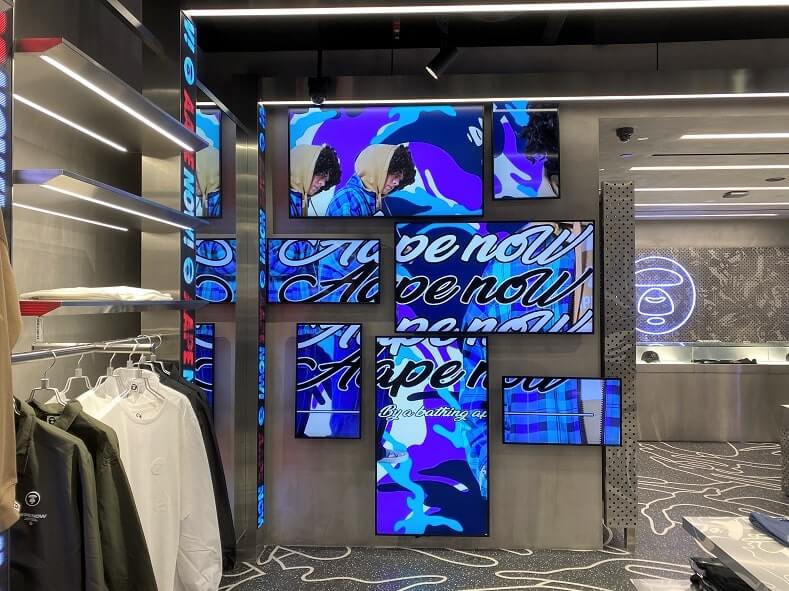 AAPE Digital Signage Wall
