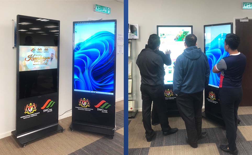 Touch Screen Digital Kiosks at SWCorp Malaysia
