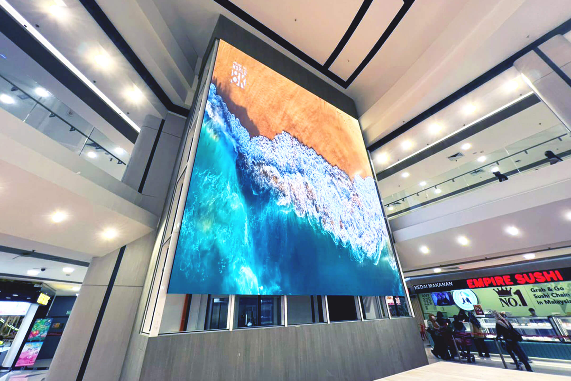 Indoor LED Screen at AEON Alpha Angle