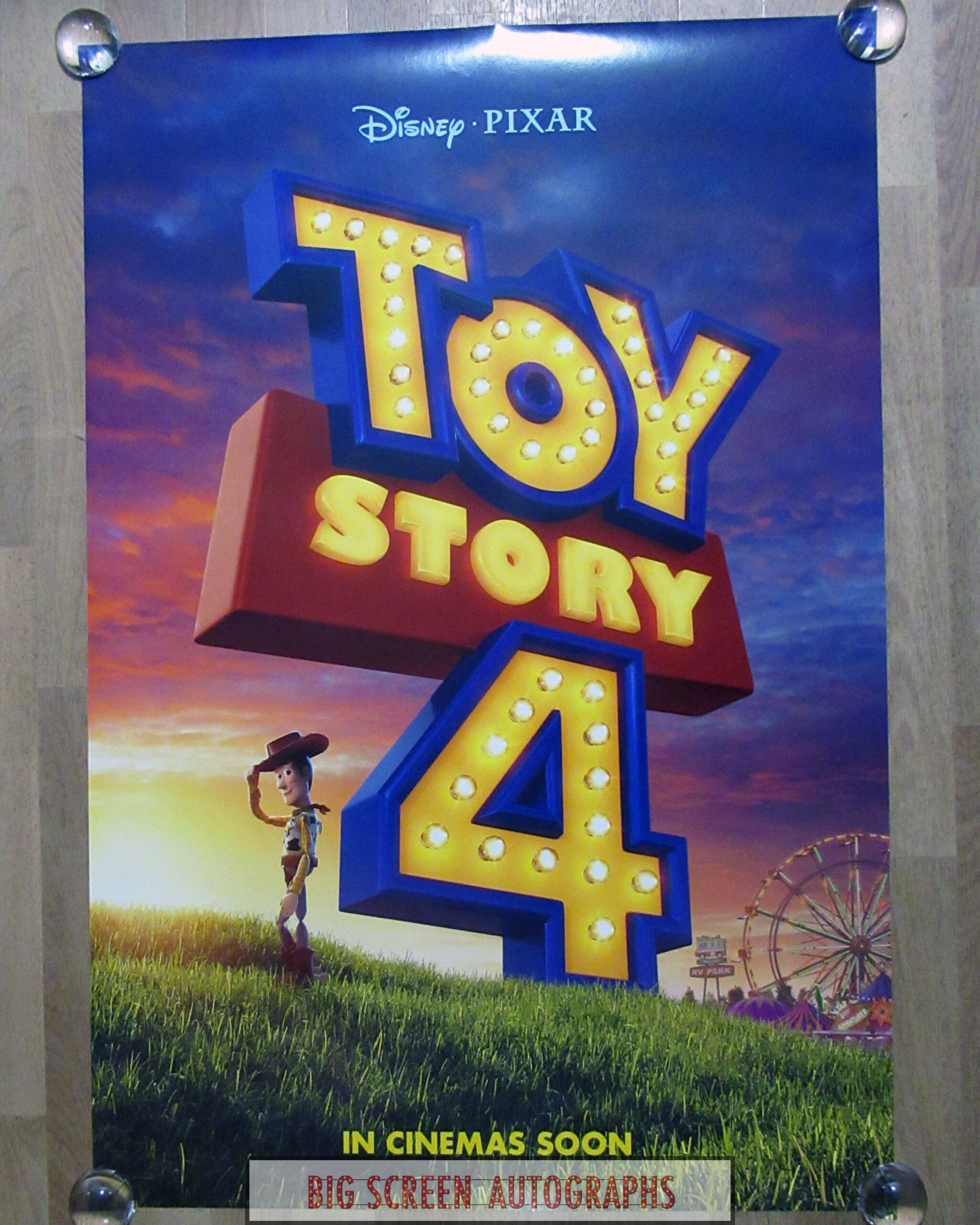 Toy Story 4 One Sheet Poster V1 Big Screen Autographs