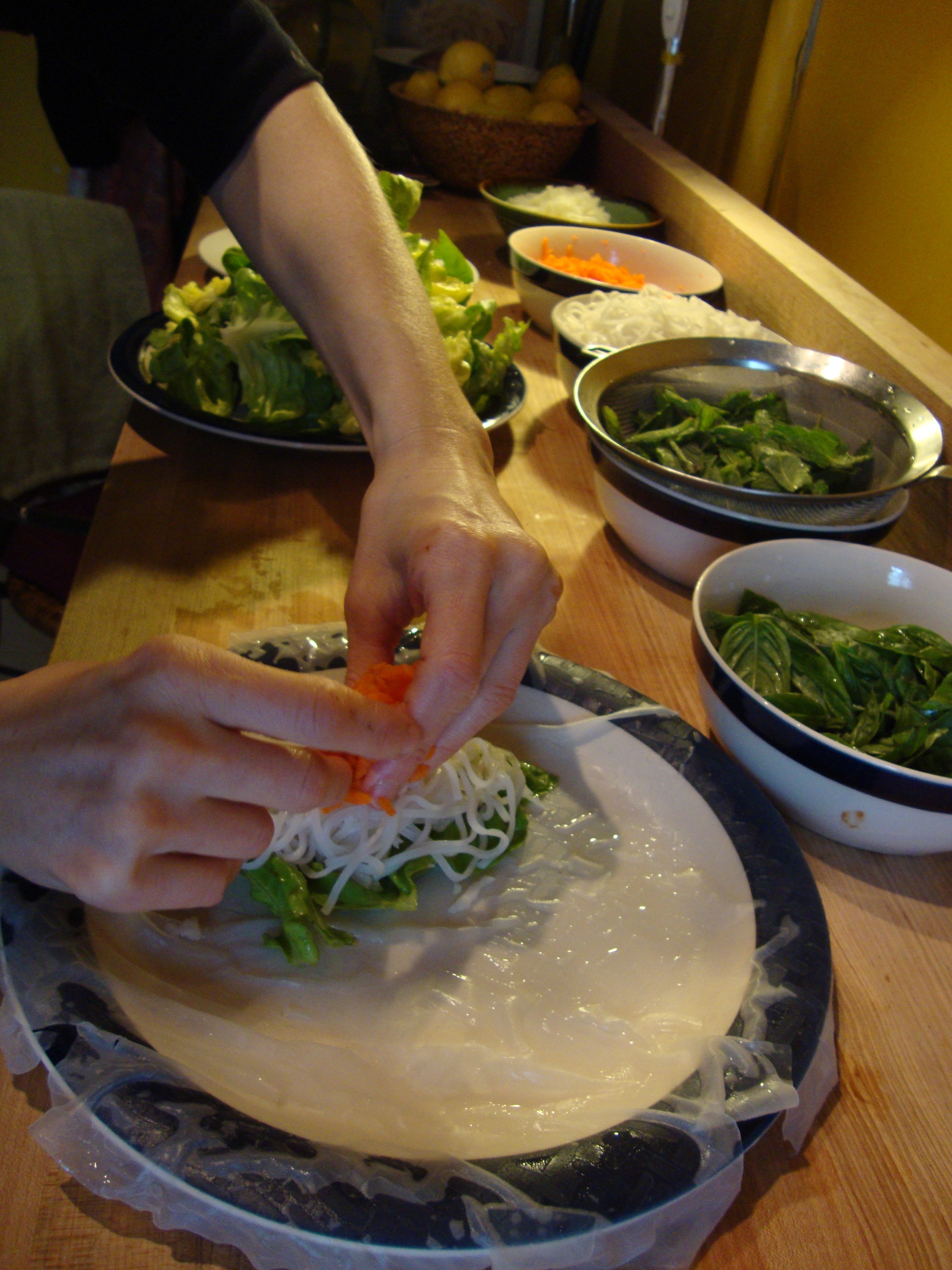 Salad Rolls https://bigsislittledish.wordpress.com/2011/07/03/salad-roles/