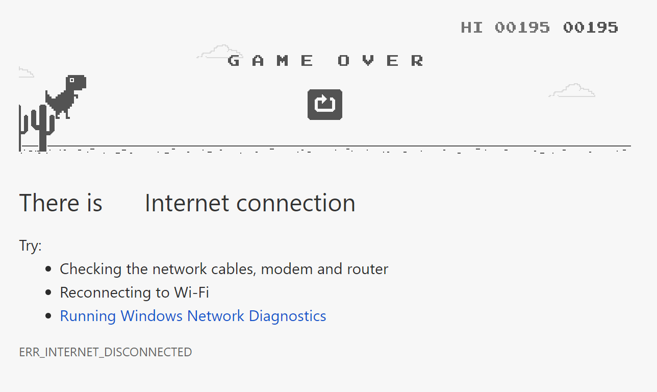 How Can I Play The Google Dinosaur Game Even When I m Online The Big 