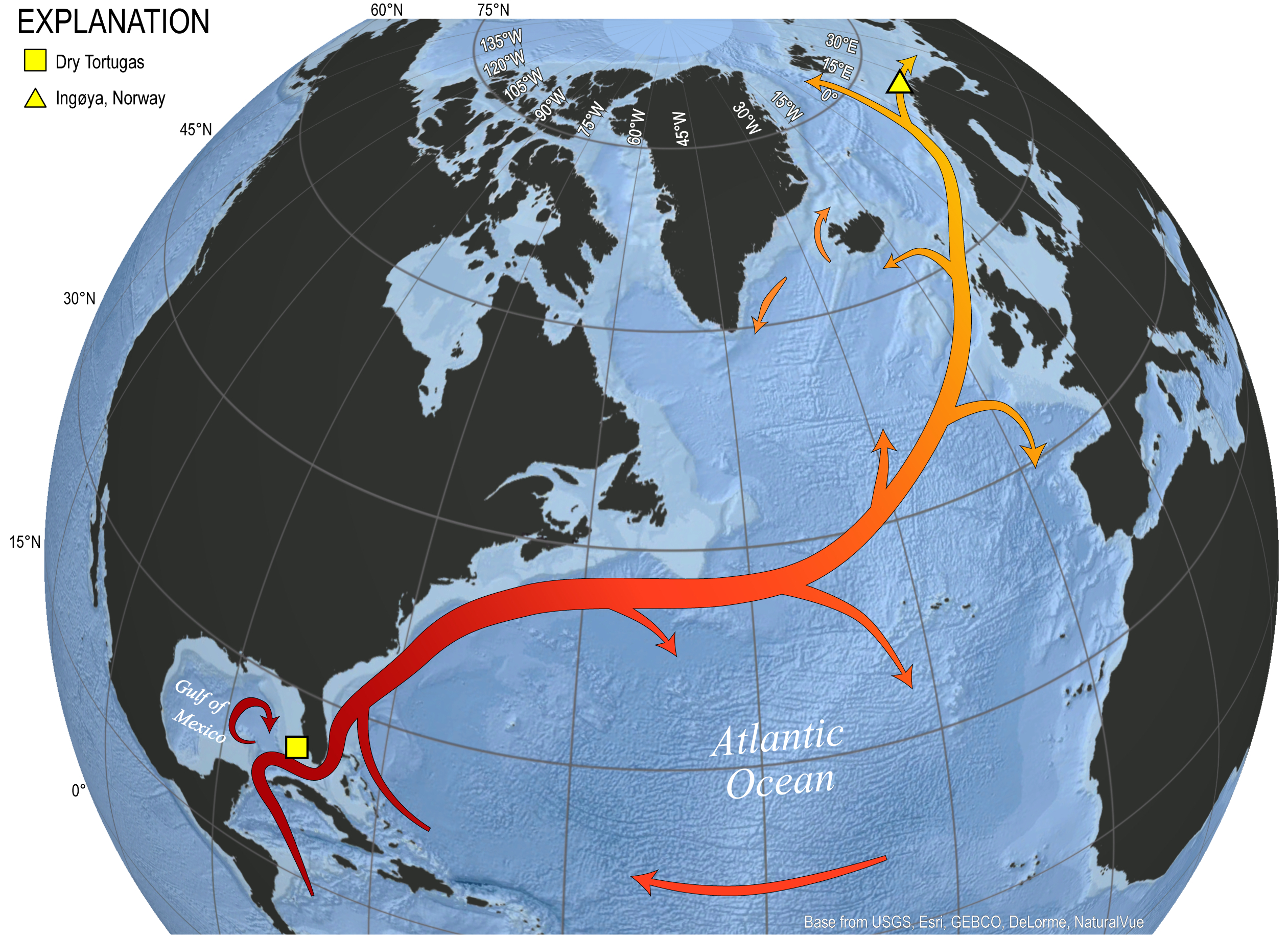 Florida Gulf Stream Map MM GulfStream Updated 01 