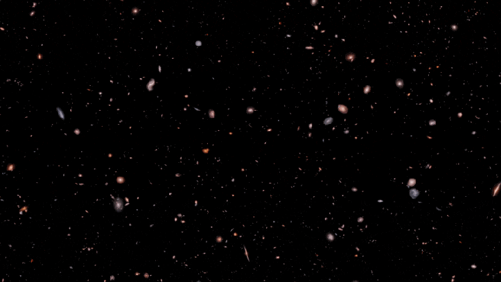 flight through universe CEERS JWST NASA