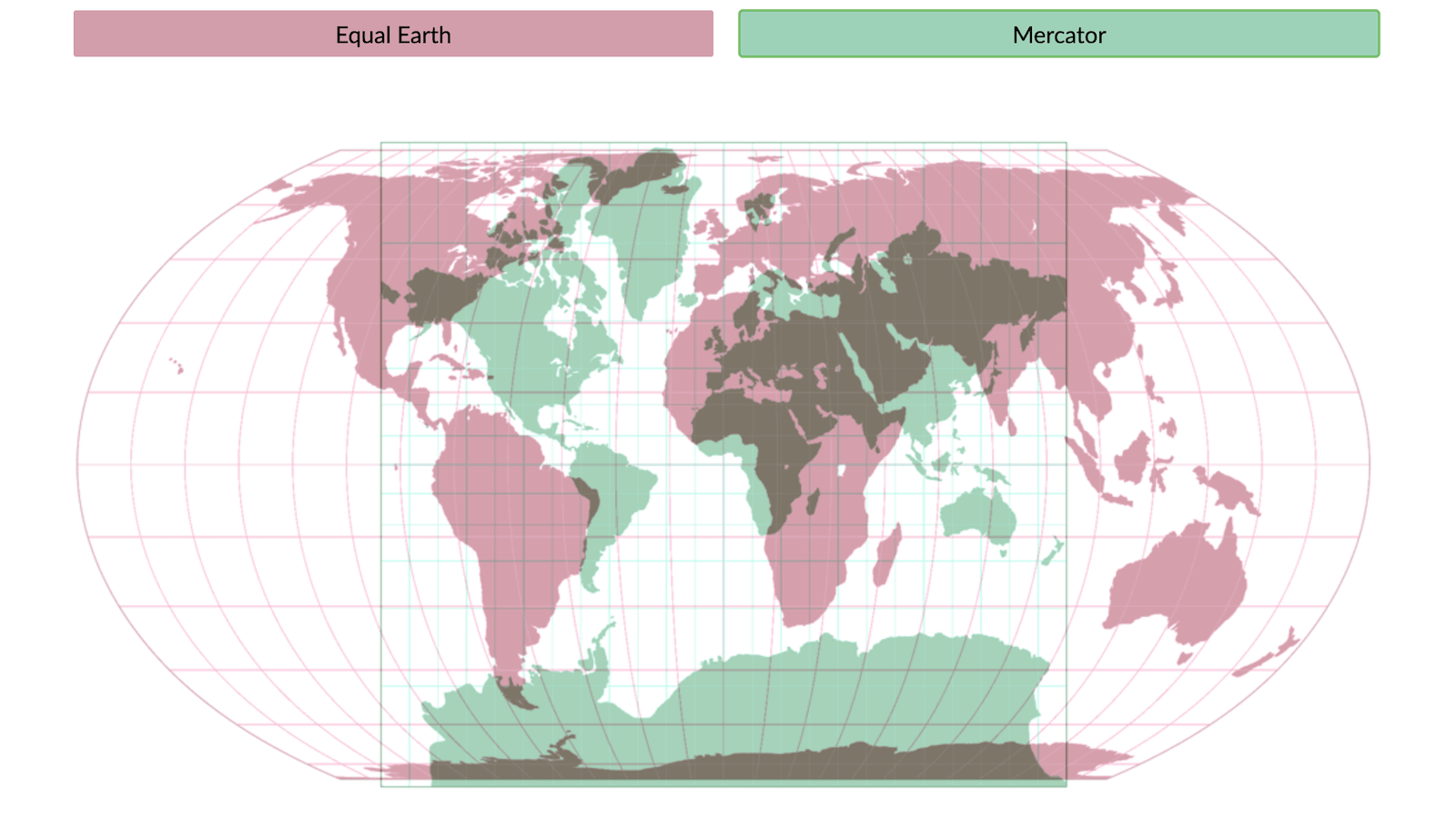 World Map Actual Size Vs True Size Infoupdate Org Map Comparison 