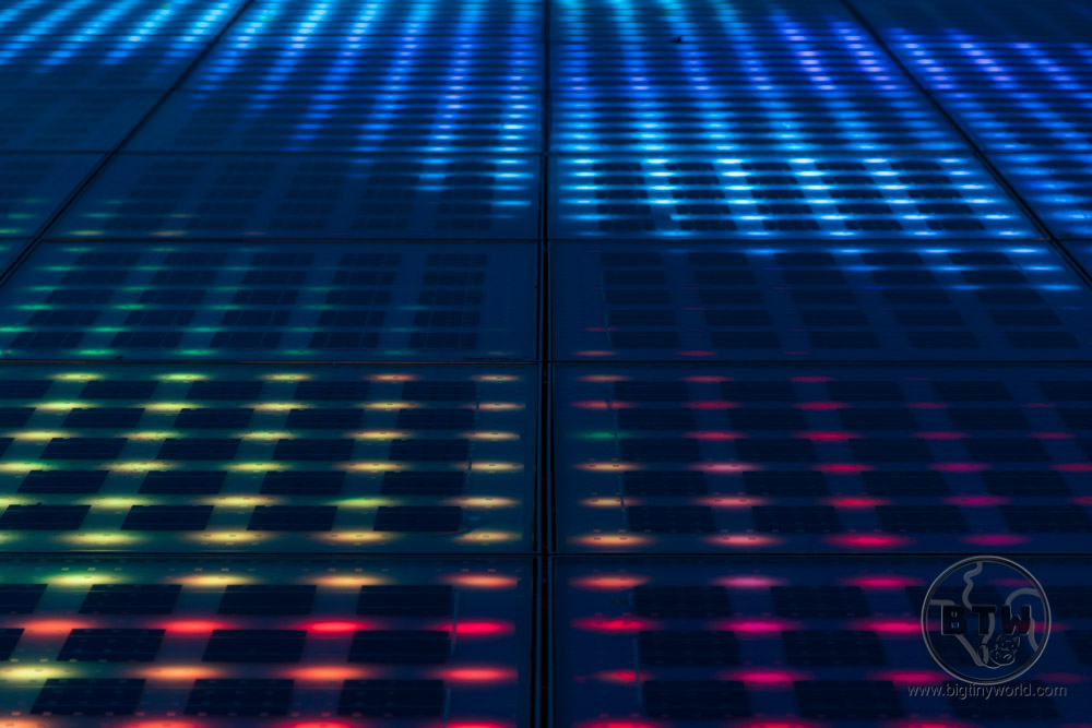 The sun salutation lights in Zadar, Croatia