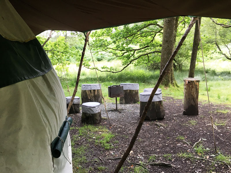 our campfire area