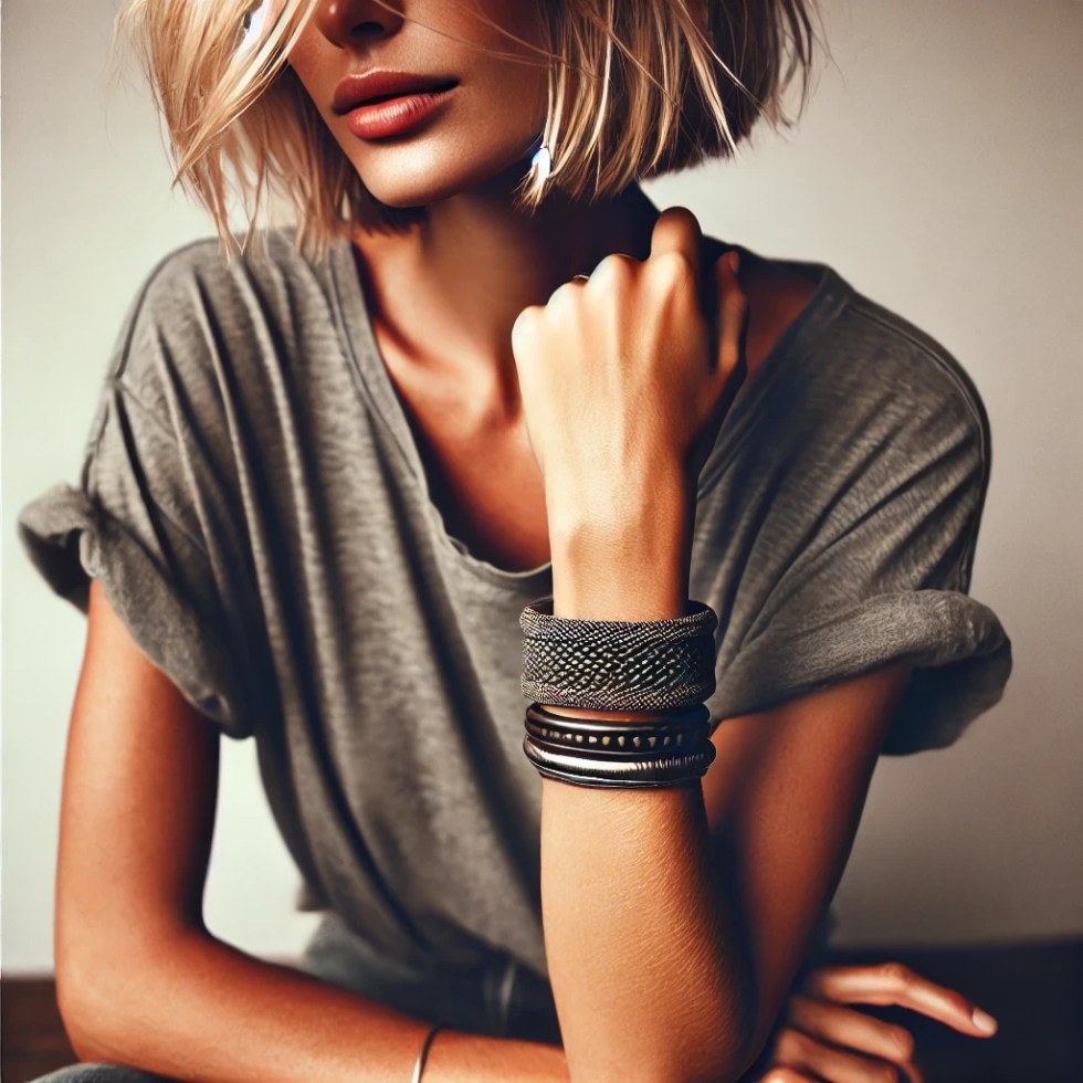 comment porter bracelet manchette manchette look decontracte