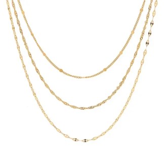 collier fin multi rangs