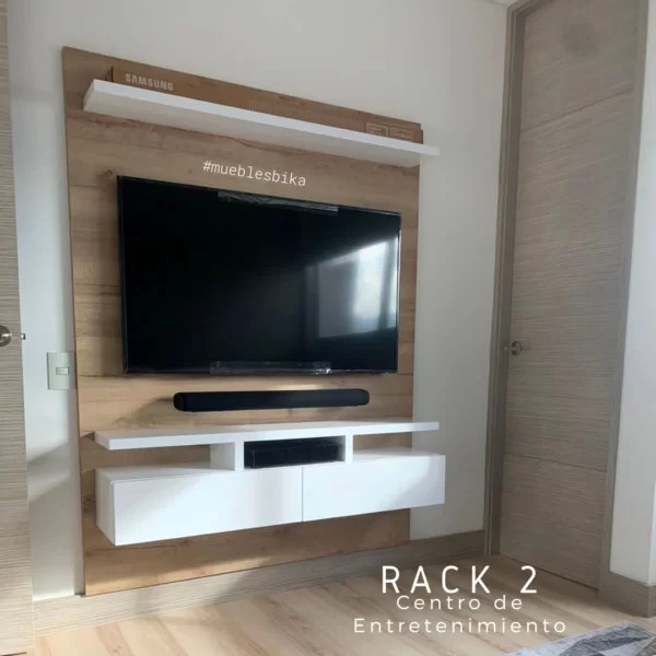 Mueble de tv y cama modernos en Medellín