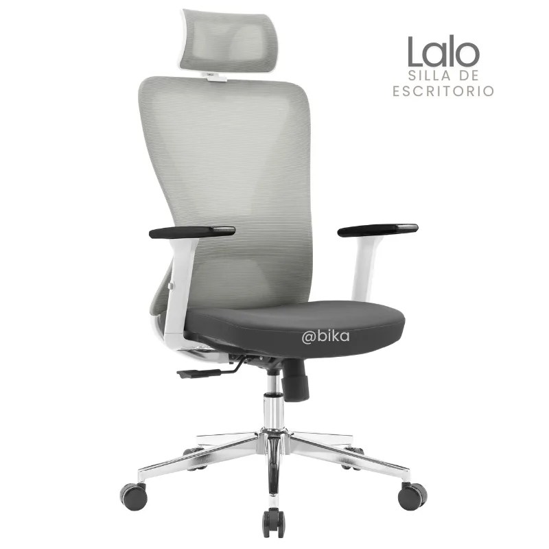 Silla de Escritorio Presidente Lalo gris giratoria