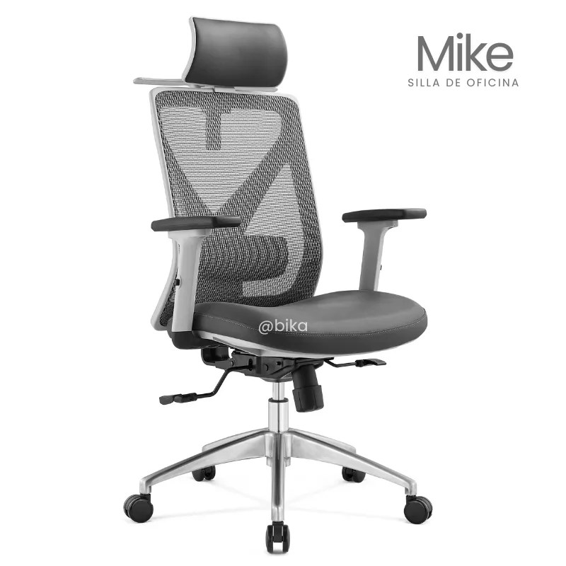 Silla de Escritorio Rresidente Mike gris ergonomica