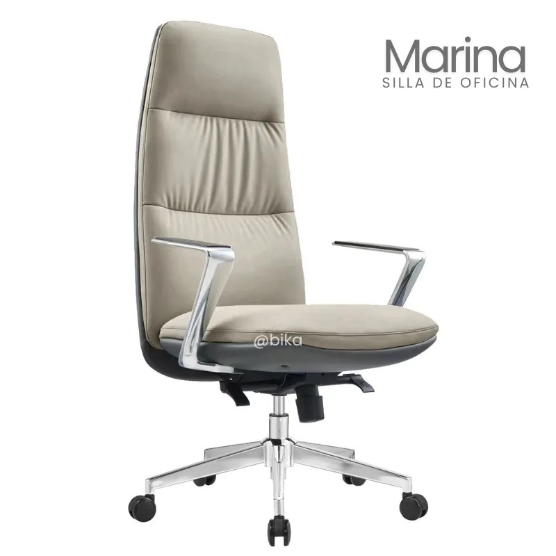 Silla de Oficina Presidente Marina color gris tapizada